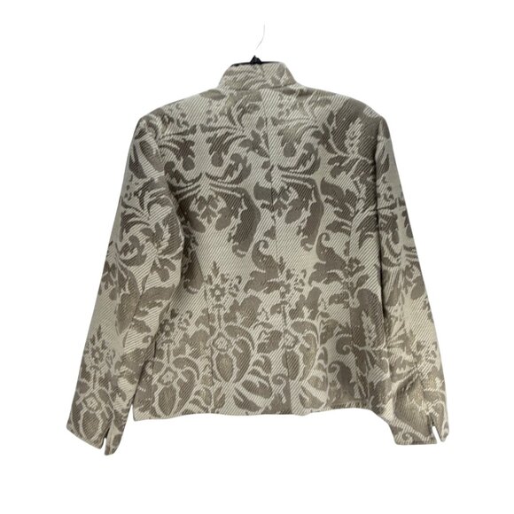 Coldwater Creek Brocade Jacket Size 10 Floral Tapestry Blazer Boho Chic Artsy - Picture 2 of 8